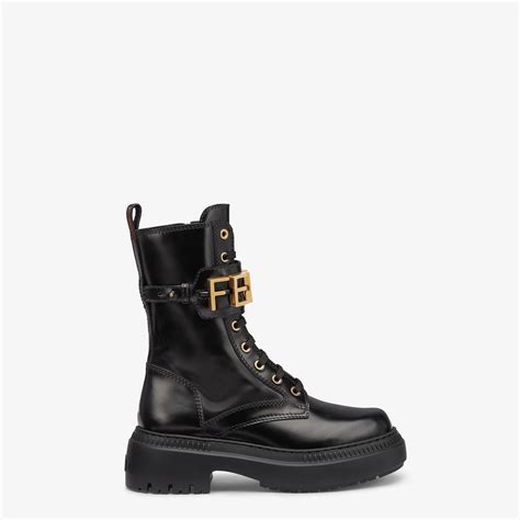 fendi black motorcycle boots|Fendi biker boots sale.